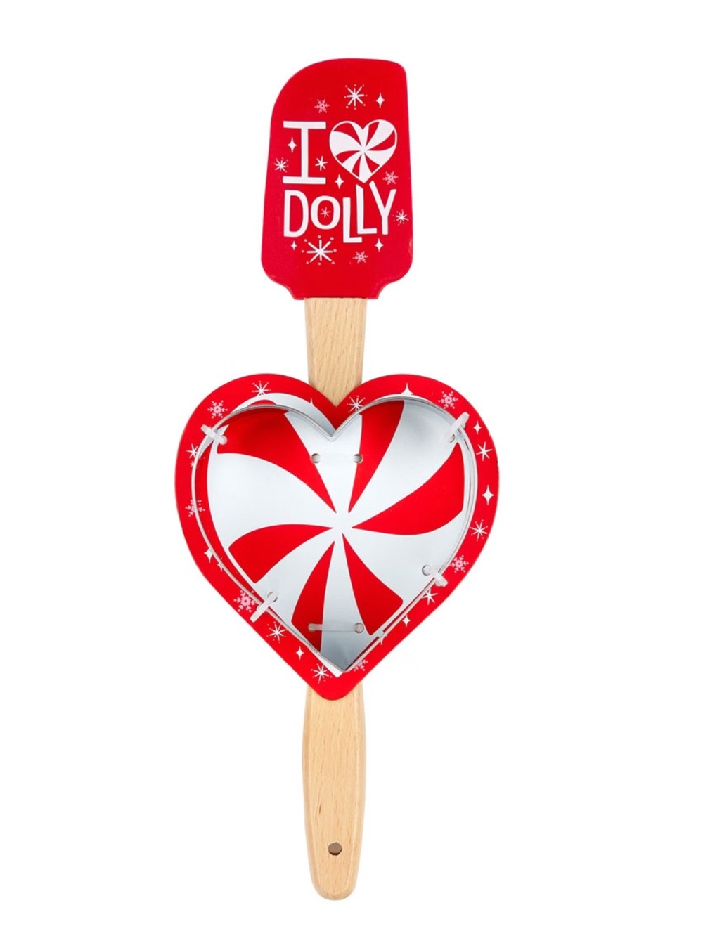 Dolly Parton Red Heart Cookie Cutter & Spatula Set